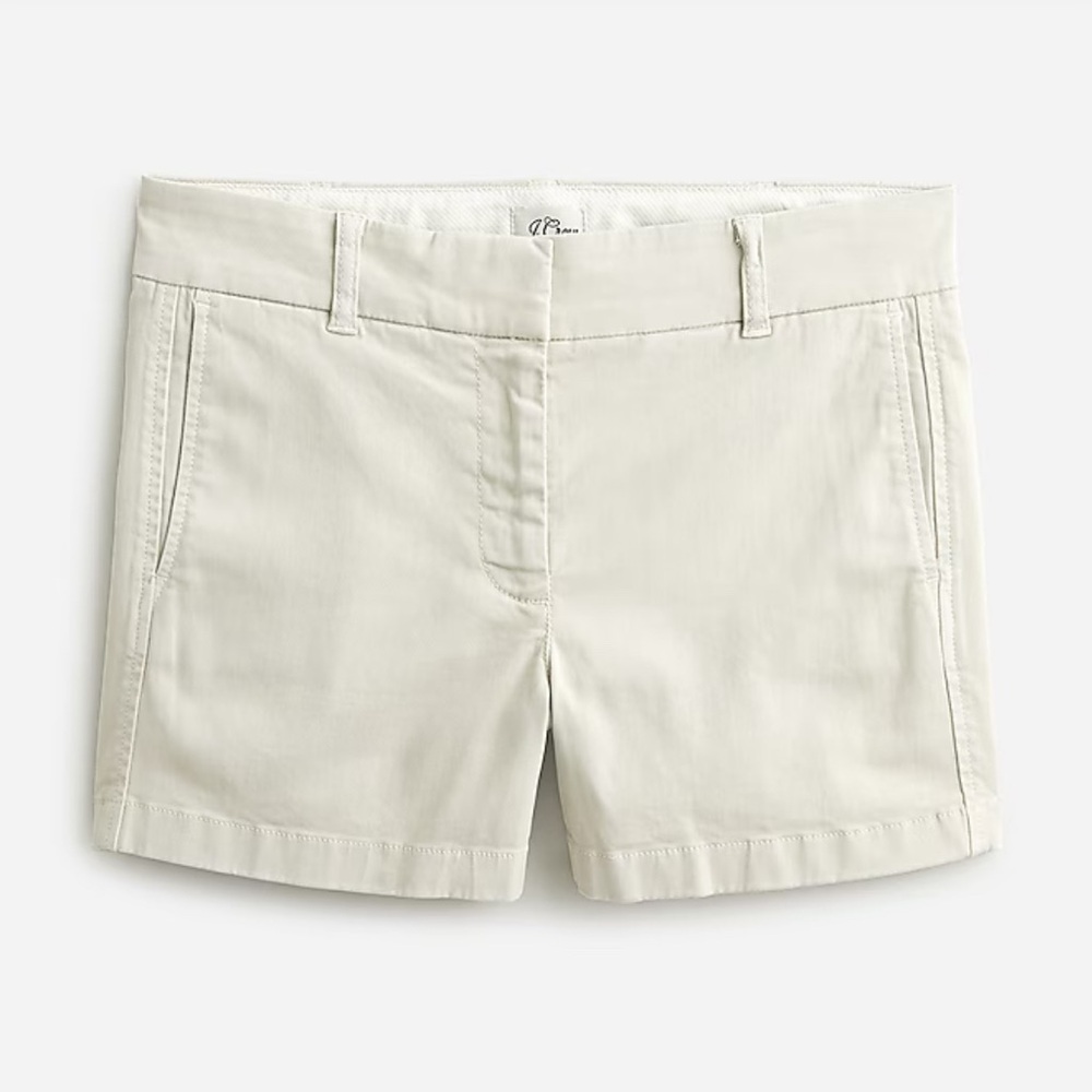 Jcrew 4" stretch chino short in stone